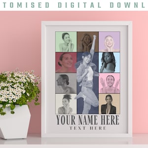 Eras Custom Digital Download | Personalised Concert Grid Collage | Create Your Own Eras Poster | Eras Design Theme | Birthday, Bachelorette