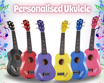 Personalised Ukulele | Children's Ukulele | Music | Kids Gift Idea | Birthday Gift | Christmas Gift | Kids Music | Kids Instruments | Guitar