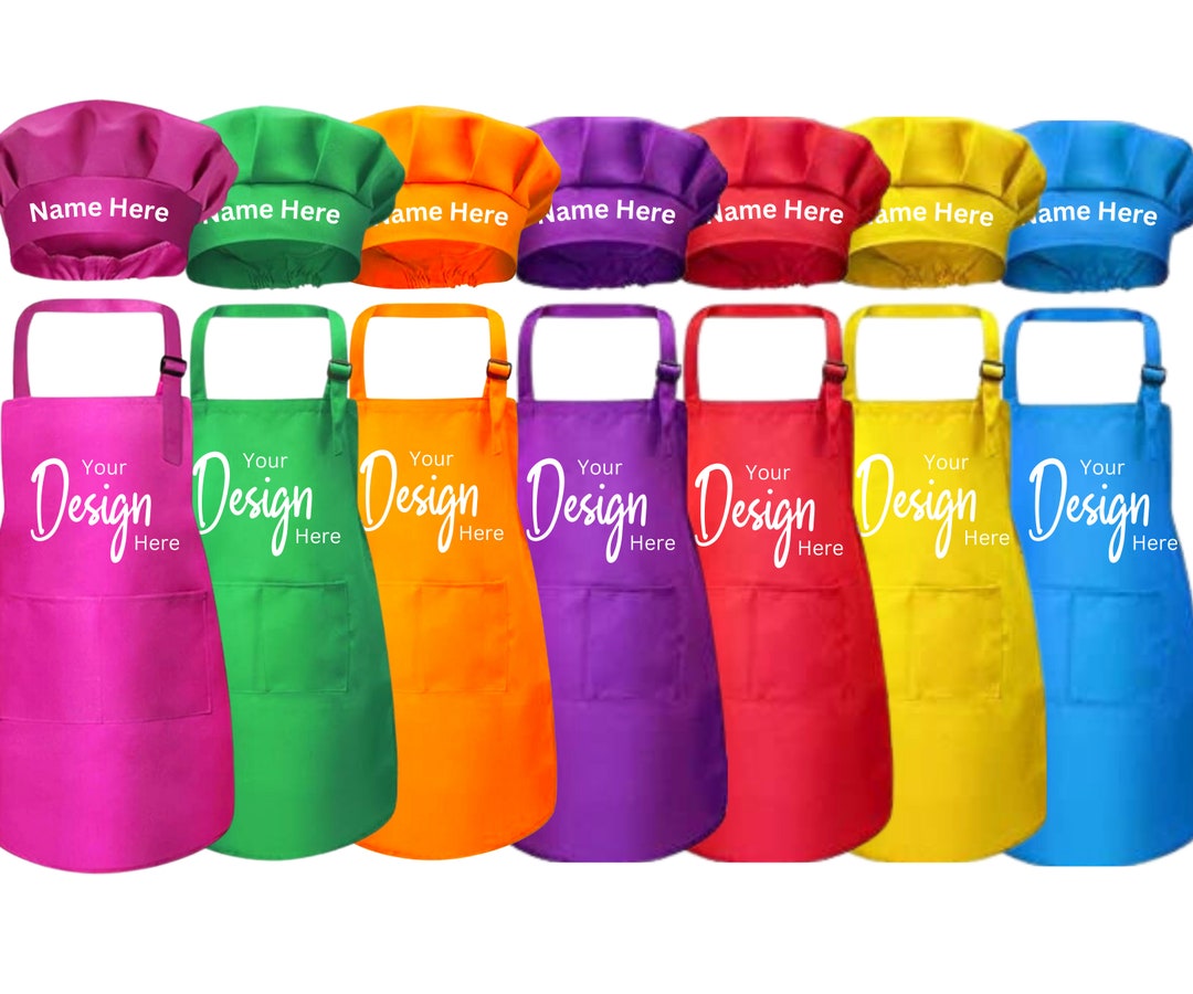 Kids Personalised Apron Kids Apron Painting Apron Cooking Apron Craft