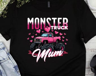 Pink Monster Truck Mum T-Shirt | Monster Jam Shirt