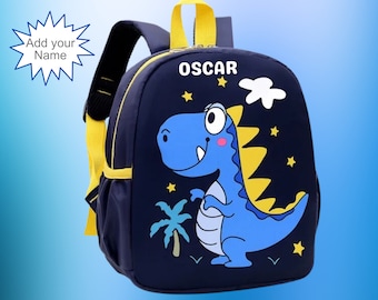 Personalised Kids Backpack | Pre-School Bag | Boys School Backpack | Boys Birthday Gift | Mini Backpack | Kindergarten Bag | Dinosaur Bag