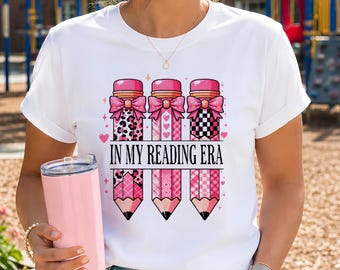 In My Reading Era Shirt, Teacher Book Lover T-Shirt, Librarian Reading Tee, Book Week Shirt, Teacher Gift