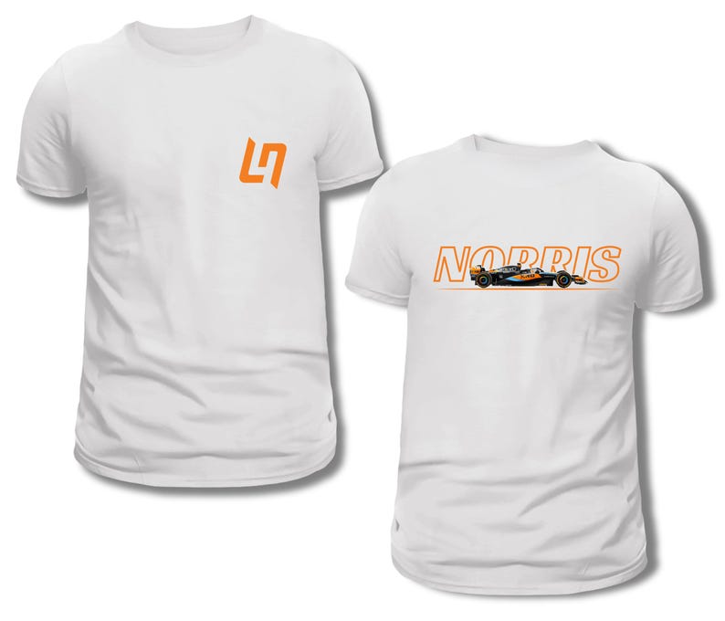 Norris 22 Racing Letters Lando Norris F1 Racing T-shirt | Formula 1 Fan Tee - Etsy Australia