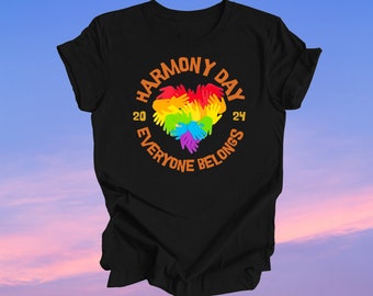 Harmony Day T-shirt | Harmony Day March Shirt | Unisex Orange Shirt | Kids School Harmony T-Shirt | Adult Harmony Shirt | March 21st 2024