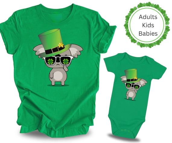 Aussie Koala St Patrick's Day Shirt, Matching Irish T-Shirt