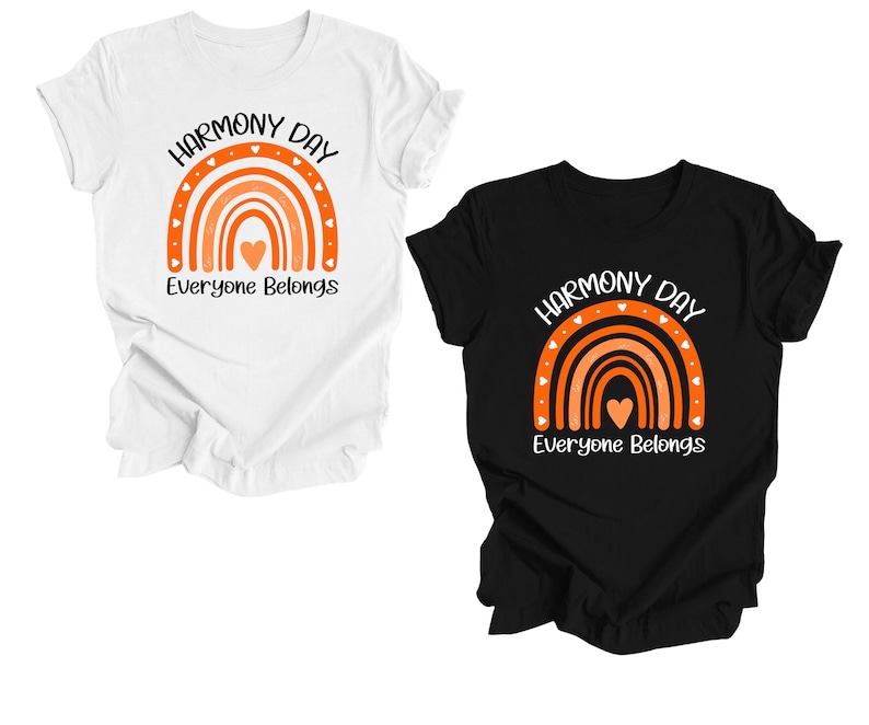 Harmony Day T-shirt Harmony Day March Shirt Unisex Harmony Shirt Kids School Harmony T-Shirt Adult Harmony Shirt March 21st 2024 zdjęcie 2