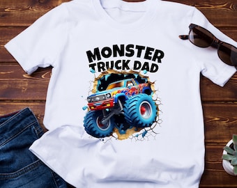 Monster Truck Dad T-Shirt | Hot Wheels Daddy Monster Jam Shirt
