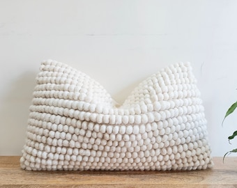 Handmade Pillow Covers for a Scandi Home Decor | Luxurious Wool Pillow Covers for a Touch of Elegance |  Boho Pillow Covers for Couch