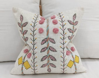 ABS Pillow Cover Leaf Pillow Cover for new year gift  Boho Pillow Cover Pom Pom Pillow cover