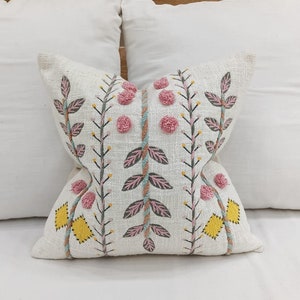 ABS Pillow Cover Leaf Pillow Cover for new year gift  Boho Pillow Cover Pom Pom Pillow cover