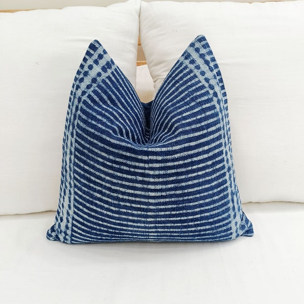 Indigo Blue Pillow Covers Etsy