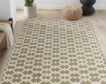 Modern geometric area rugs | Natural fiber farmhouse area rugs | Eco-friendly cotton floor rugs | Traditional patterned rugs | Rugs for sale