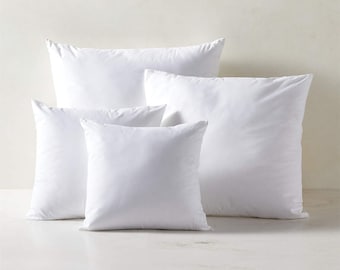 Hypoallergenic Pillow Insert | Soft Cushion Filler, Square & Lumbar