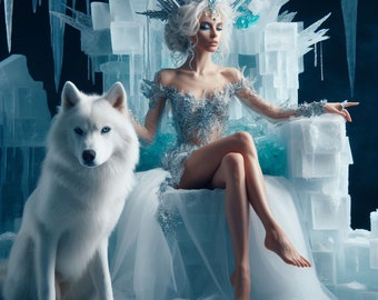 Ice Queen Digital Art PRINTABLE