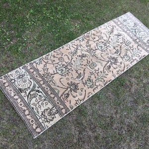 2x6 runner rug, Brown runner rug, Oriental runner rug, Hallway runner rug, Farmhouse rug runner, Turkish rug, Oushak runner rug