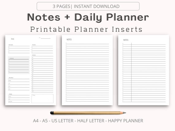 Daily Organizer Printable to Do List Planner Template PDF - Etsy