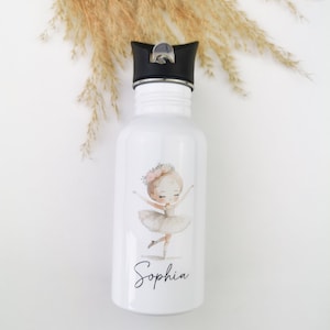 Stainless steel drinking bottle for children, personalized drinking bottle, drinking bottle with name