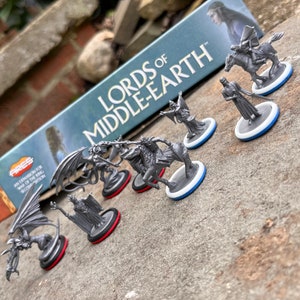 War of the Ring - Lords of Middle Earth | Miniature Base Markers | 3d Printed | Dual Color | Stick on Bases