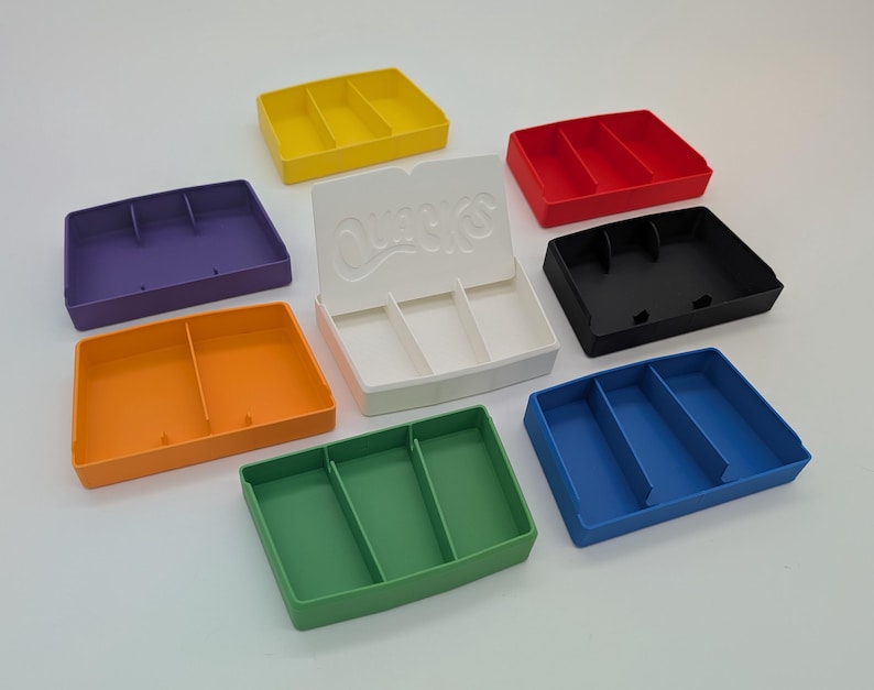 Quacks Token Storage Boxes - 8 Organizers - Token Display Base Game