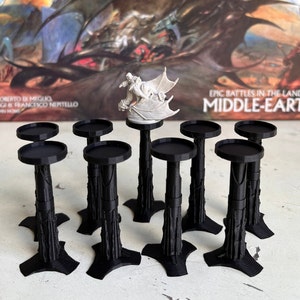 Standees voadores de Nazgul compatíveis com War of the Ring 2ª edição | Identificadores do Exército | Acessórios para jogos impressos em 3D | SDA | Miniaturas