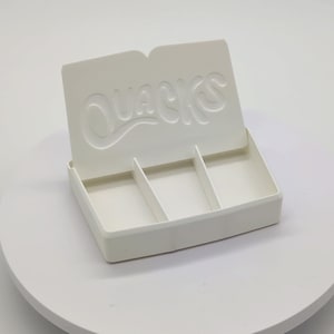 Quacks Token Storage Boxes - 8 Organizers - Token Display WhiteBox/Lid Only