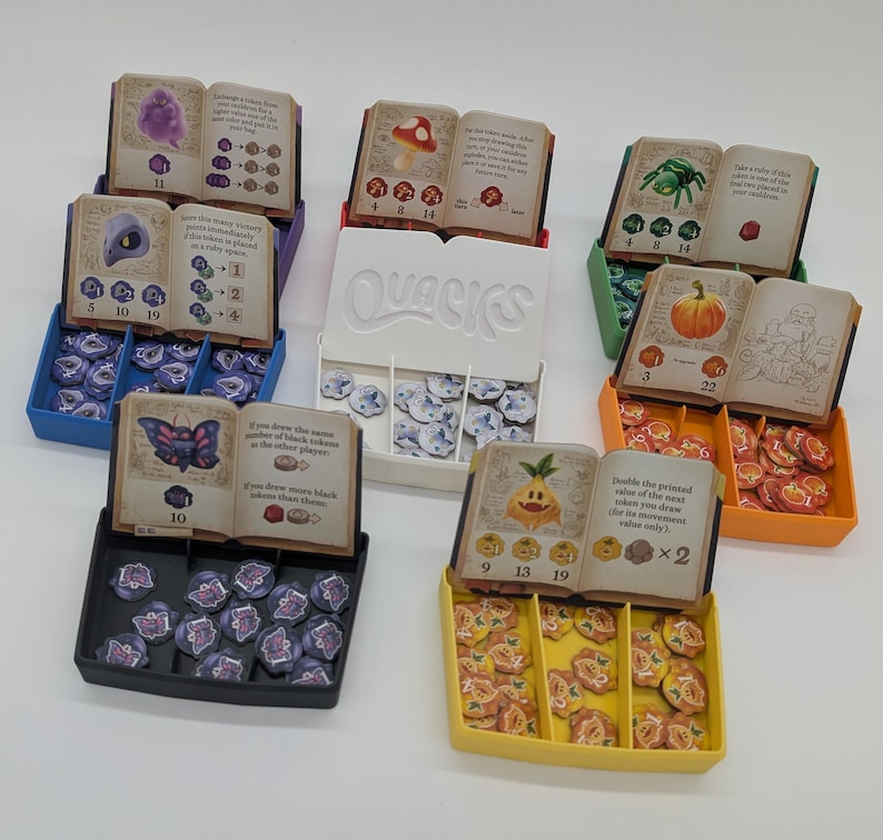 Quacks Token Storage Boxes - 8 Organizers - Token Display image 6