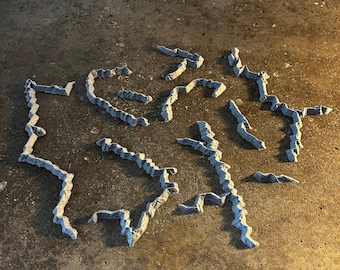 Mountain Ranges Compatible with War of the Ring 2nd Edition | 3d Printed Game Accessories | LOTR | Borders and Boundaries