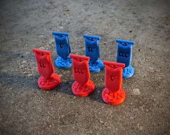 Army Counter Miniatures Compatible with War of the Ring 2nd Edition | Army Identifiers | 3d Printed Game Accessories | LOTR | Set of 6