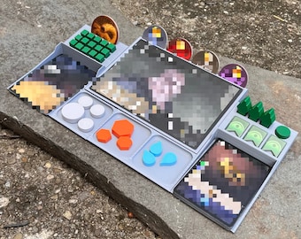 Player Dashboard for use with Dune Imperium | Card Holders | Token Organizers | Draw and Discard | 3D Printed Game Accessories