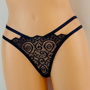 See Through Lace Panties, Black Sheer Panties, Sexy Lingerie, Transparent panties