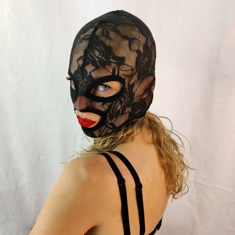 Masque BDSM / Muselière SM En Harnais De Tête - Noir - Neuf