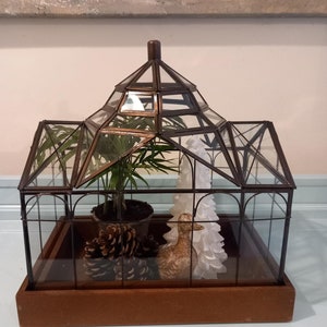 Elegant Victorian  Style Greenhouse/Glasshouse  "Plant Display Only"  Interior Decor, Home Accent, Statement Piece