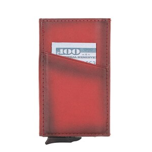 Porte-cartes pop-up en cuir Torres