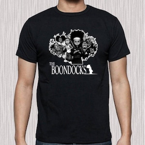 Sale T SA Hot The Boondocks Sitcom TV Show Cartoon Logo MenS TShirt tOP daS Ne