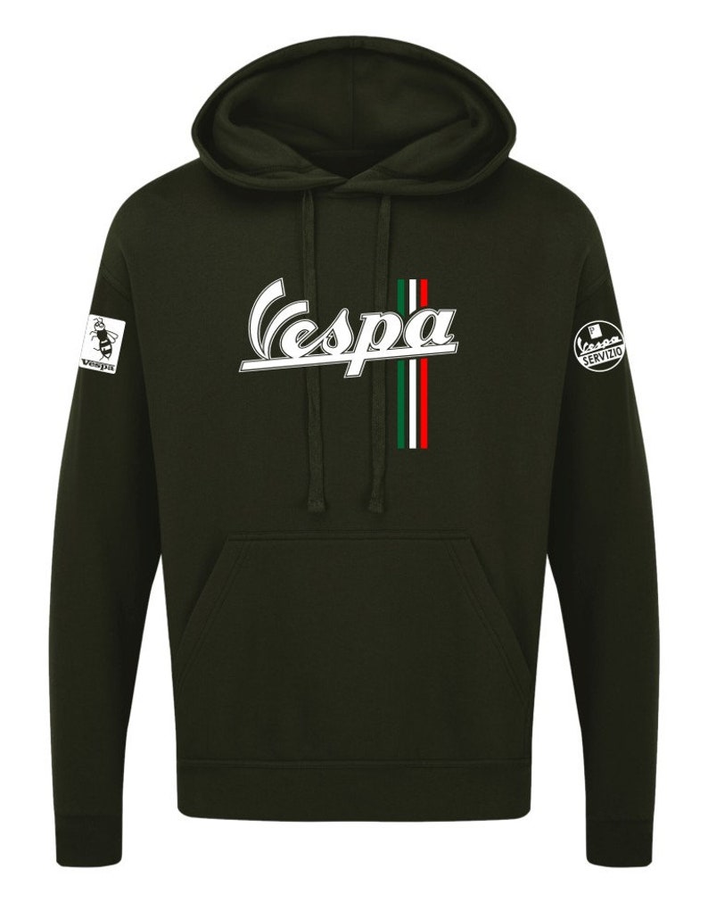 Vespa servizio mod scooter club unisex hobbies riders quality top Unisex Hoodie Hoodies Mens Woman Unisex Hooded Jumper XS XXXXXL Olive Green