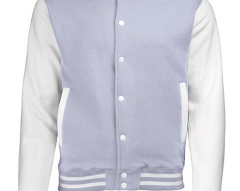 Shop Unisex Street Style Bi-color Medium Varsity Jackets by NYANKONI