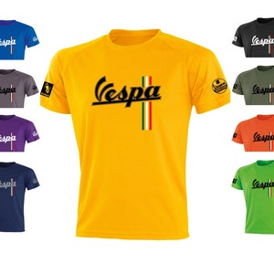 Vespa servizio mod scooter club t shirt top unisex 100% Polyester 9 Colours (S-XXXL) hobbies riders quality top