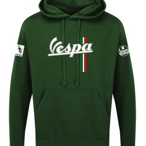 Vespa servizio mod scooter club unisex hobbies riders quality top Unisex Hoodie Hoodies Mens Woman Unisex Hooded Jumper XS XXXXXL Green