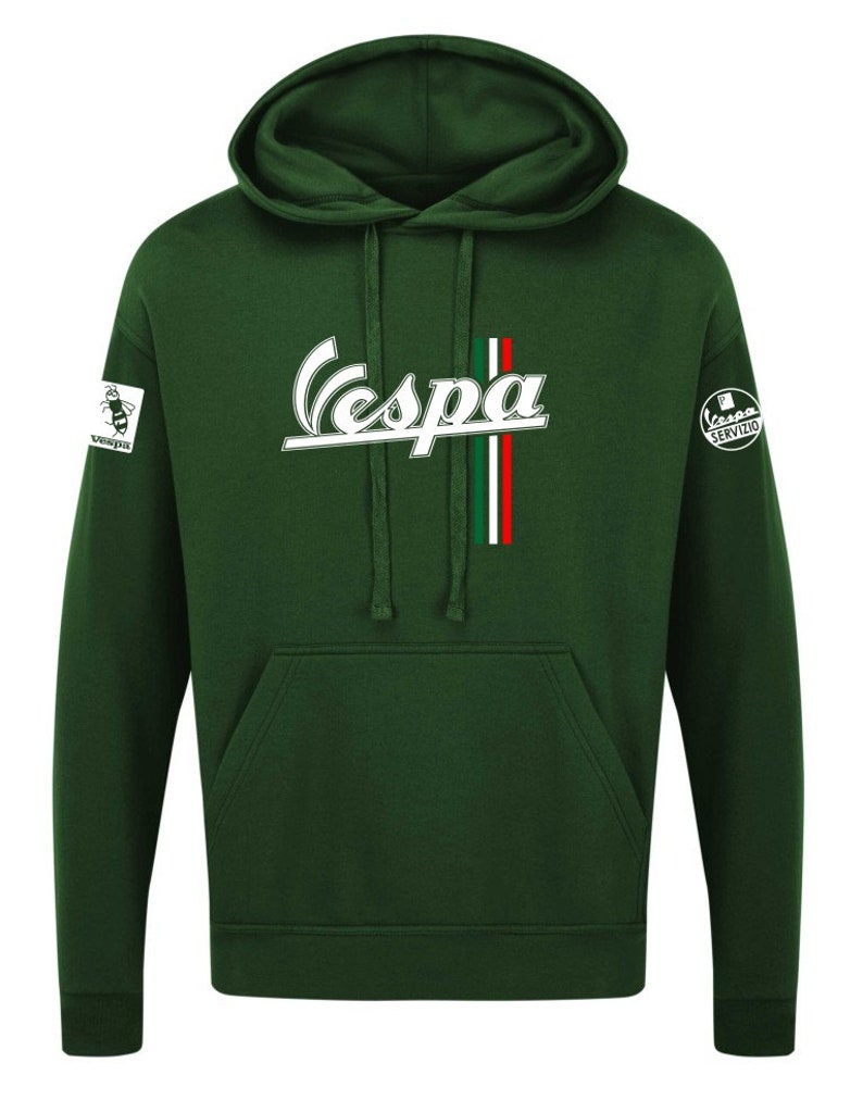 Vespa servizio mod scooter club unisex hobbies riders quality top Unisex Hoodie Hoodies Mens Woman Unisex Hooded Jumper XS XXXXXL Green