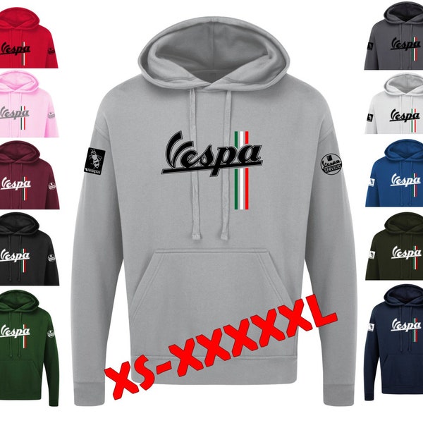 Vespa servizio mod scooter club unisex hobbies riders quality top Unisex Hoodie Hoodies Mens Woman Unisex Hooded Jumper XS - XXXXXL