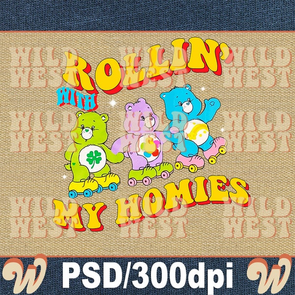 care bear rollin with my homie