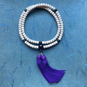 108 Juzu with Japanese Silk Tassel - Bodhi Beads - Nenju Buddhist Mala Bead