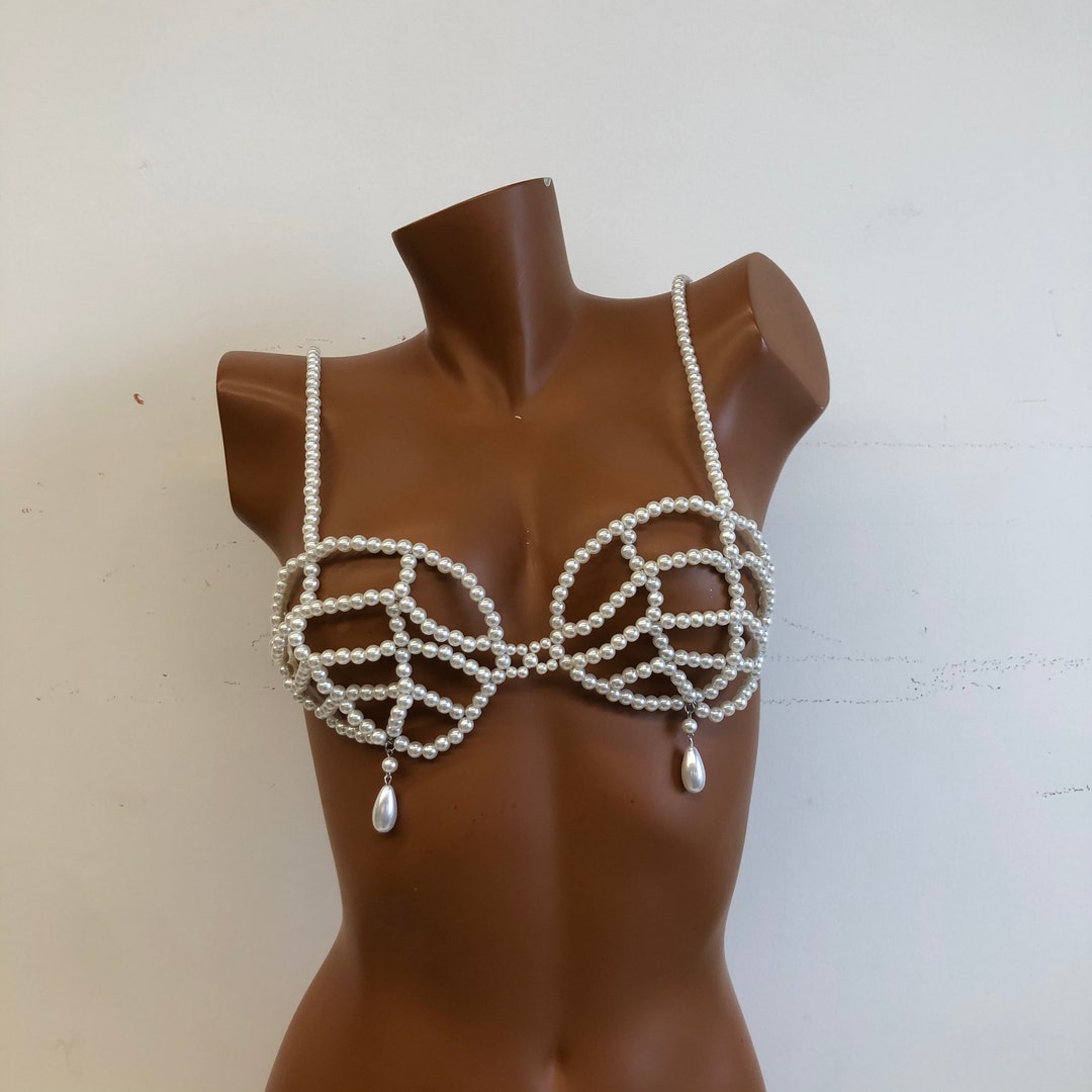 Pearl Top Pearl Body Chain Jewelry - Adjustable Shoulder Necklace For  Women, Beach \u0026 Party Body Accessories Pearl Body Chain Jewelry Adjustable  Shoulder Necklace, image size:1080x1080