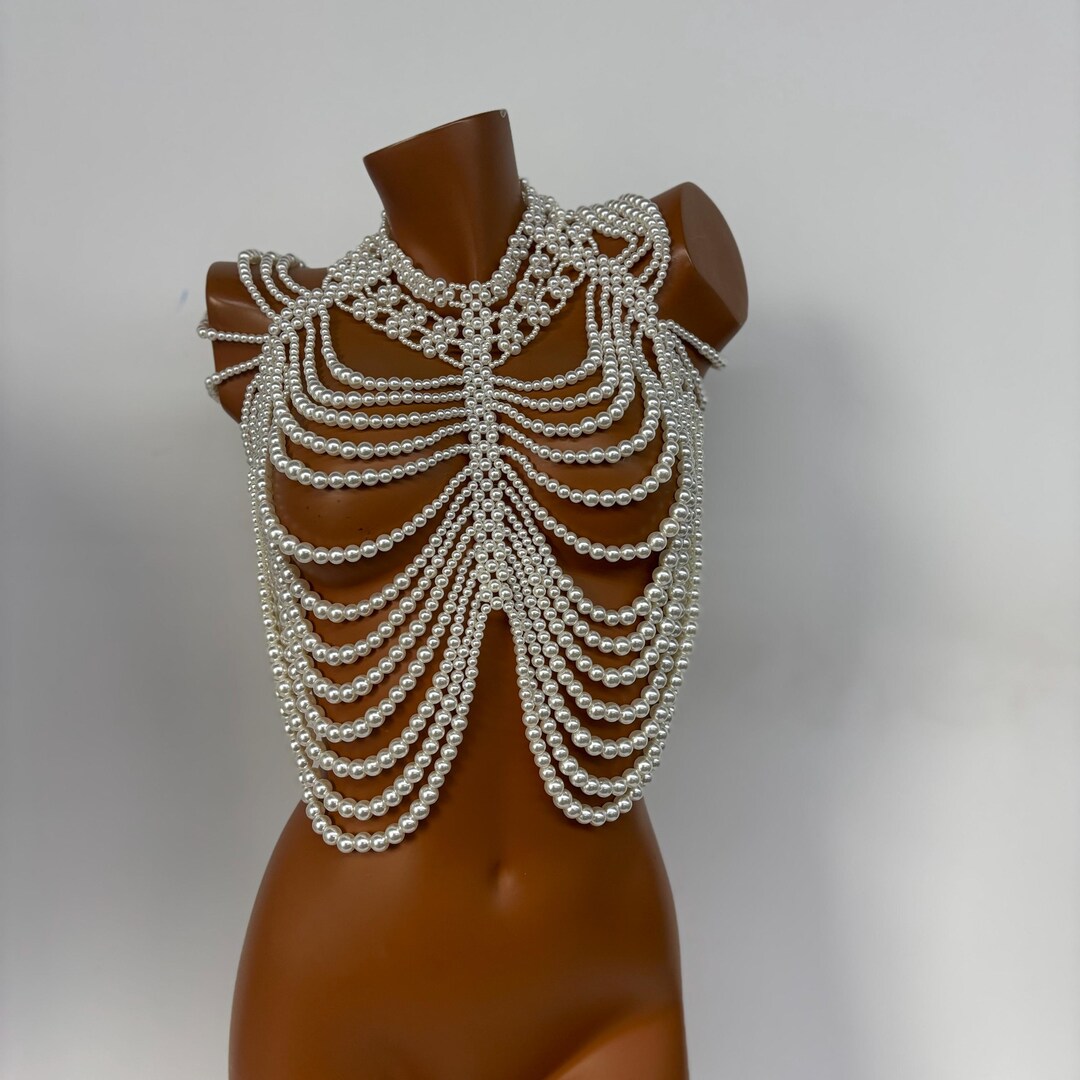 Megan Pearl Body Chain Bra