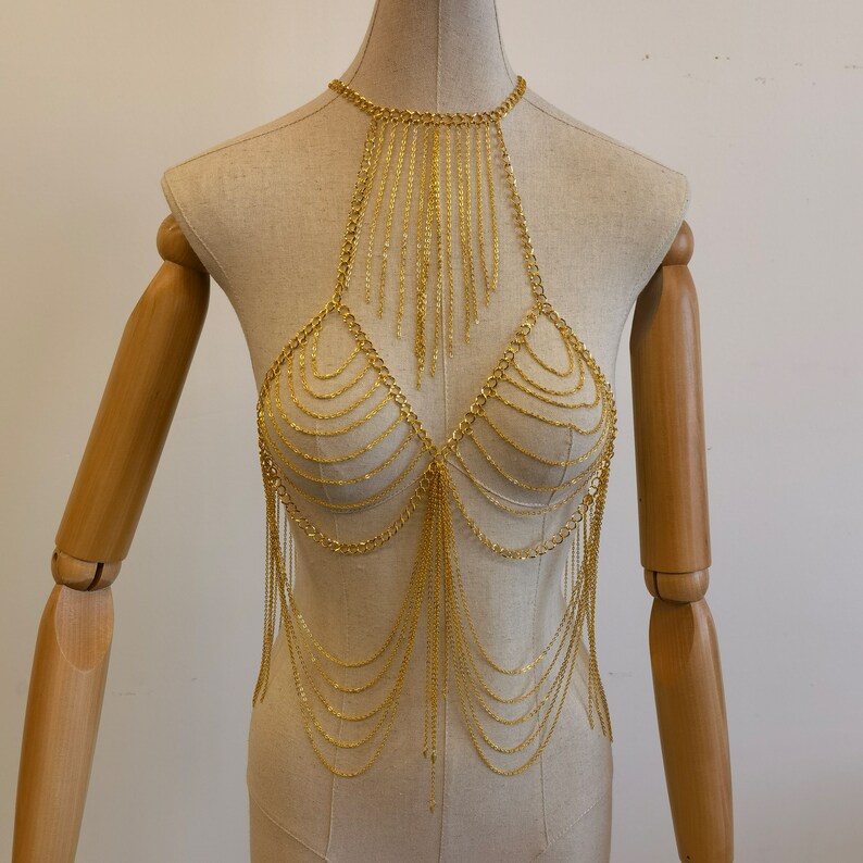 Full Body Chain Fashion Body Chain, Body Jewelry, Gold Body Chain, Body Necklace ...