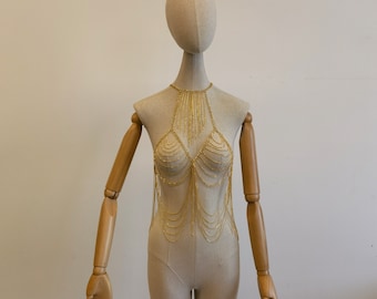 Mode-lichaamsketting, Lichaamssieraden, Gouden lichaamsketting, Lichaamsketting, Mode-sieraden