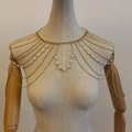 Body chain shoulder chain, pearl body chain shoulder chain, shoulder ornament