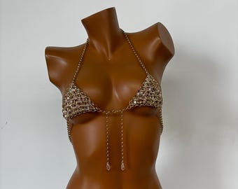 Body chain Body Jewelry Beaded body chain double layered body chain body accessory women's body chain gift for her