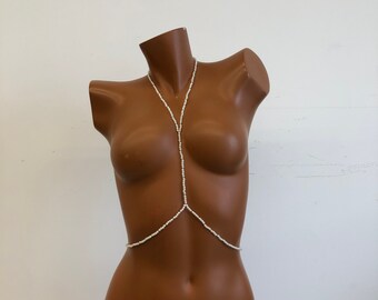 Sexy bikini-lichaamssieraden, bruidssieraden, bh-ketting, vakantiesieraden, minimalistische body-ketting, cadeau, sexy body-ketting, bh-ketting