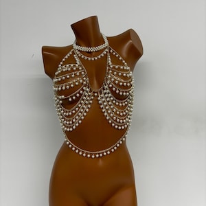 Pearl Drops 2 Piece Body Chain